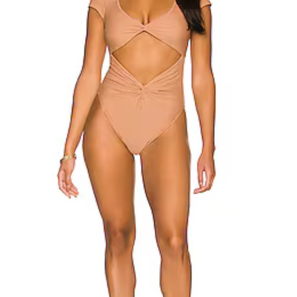 Andrea Iyamah Tan One Piece Swimsuit - Picture 2 of 4